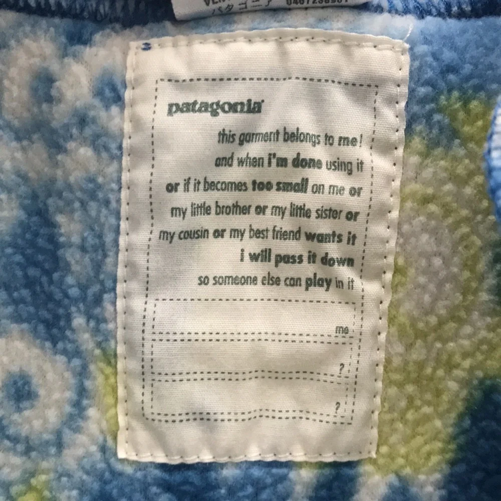 *Patagonia Fleece Vest (size 18m)